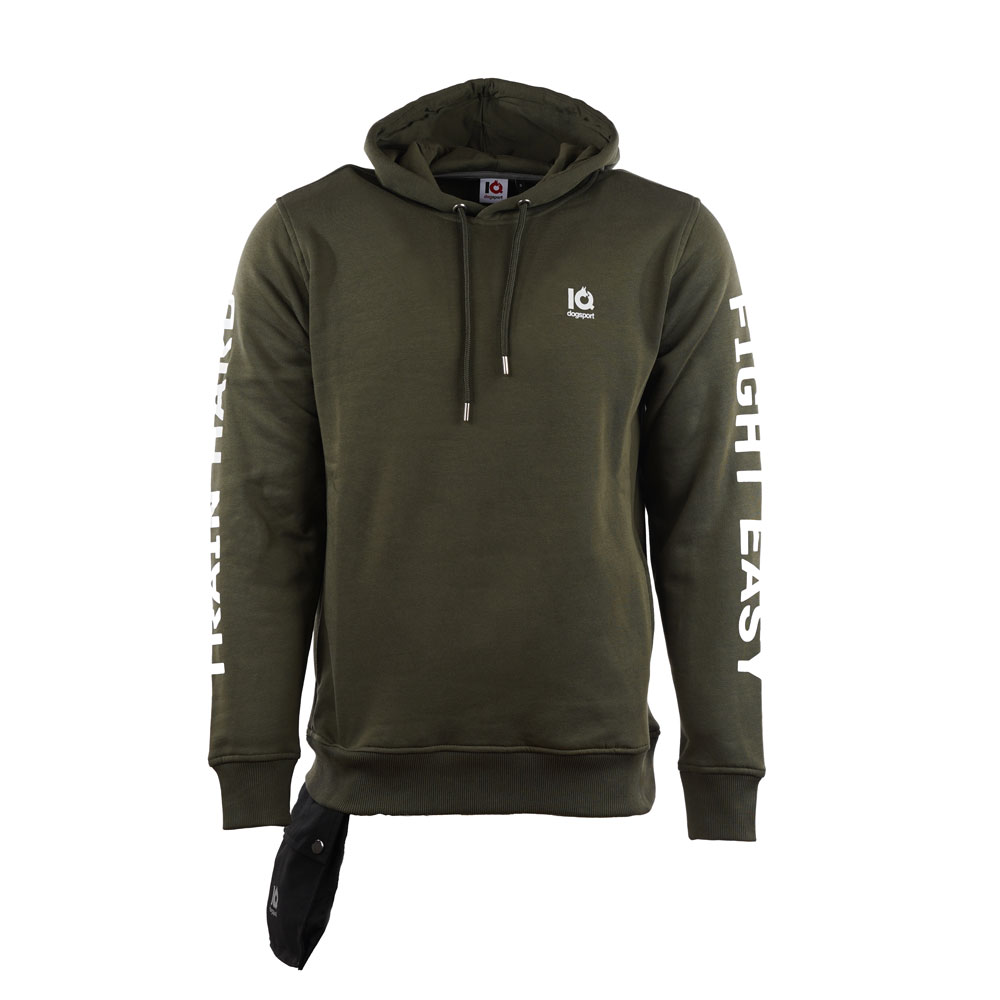 IQ Training Hoodie "Train hard" Unisex Olive - Image 6